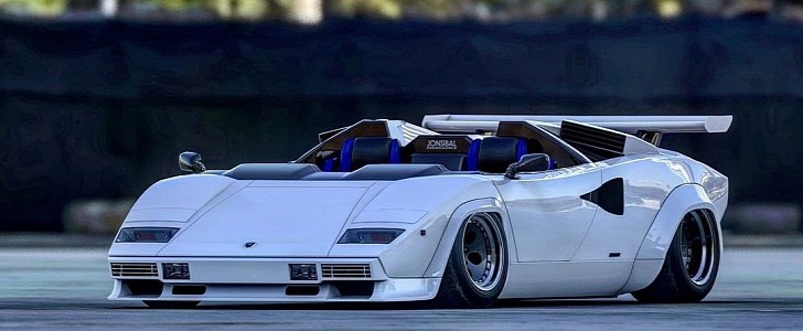 Lamborghini Countach "Sunny Speedster" rendering
