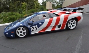 Lamborghini Diablo Wrapped in American Flag Is Extreme