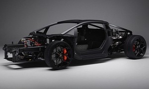 Lamborghini Dips the LB744 in Carbon Fiber, Sprinkles It With Electricity