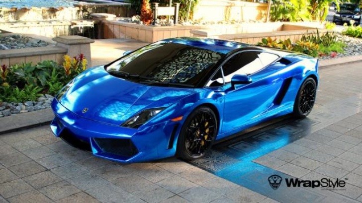 Lamborghini Gallardo chrome blue