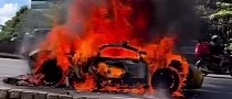 Lamborghini Gallardo Enters "Hot Mode", Supercar Burns to a Crisp in Brazil