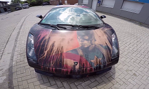 Lamborghini Gallardo Features Hidden Heat-Sensitive Captain America Paint Job