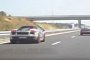 Lamborghini Gallardo Flies by Electronically Limited BMW i8 on the Highway – Video