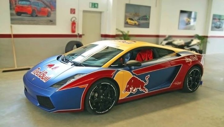 Lamborghini Gallardo Gets Red Bull Wrap
