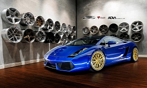 Lamborghini Gallardo on ADV.1 Wheels: Crazy Colors