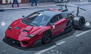 Lamborghini Gallardo "Racecar" Has Exposed V12, Giant Rear Wing