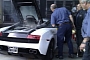 Lamborghini Gallardo Set On Fire at Portland Auto Show