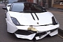 Lamborghini Gallardo Spyder Performante: Nasty Parking Crash in London