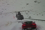 Lamborghini Gallardo Super Trofeo Stradale vs Helicopter in the Snow