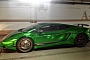 Lamborghini Gallardo Superleggera Gets Green Chrome Wrap in China