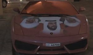Lamborghini Gallardo Wrapped in Sheikhs for UAE 40th National Day