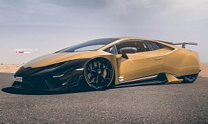 Lamborghini Huracan "Aero" Has Covered Wheels, Looks Like a Hornet