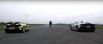Lamborghini Huracan Evo Drag Races McLaren 600LT Spider, Runs Out of Luck