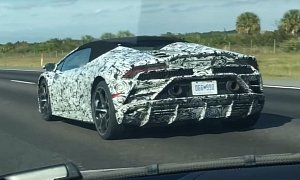 Lamborghini Huracan Evo Spyder Spied Testing in America