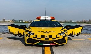 Lamborghini Huracan Follow Me Car Stuns Bologna Airport Travellers And Staff