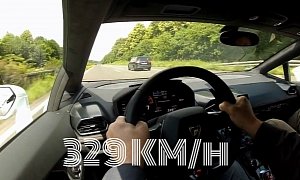 Lamborghini Huracan Hits 329 KM/H in Autobahn Joyride