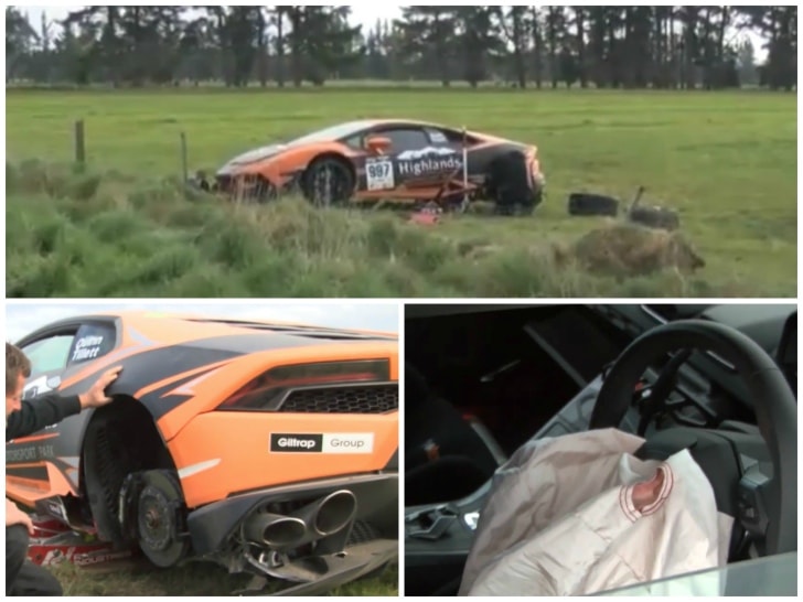 Lamborghini Huracan Jumps Off the Road, Crashes in Targa New Zealand -  autoevolution