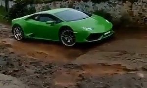 Lamborghini Huracan Offroading Is Like a Ballerina Mud Wrestling