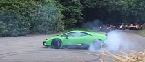 Lamborghini Huracan Performante - Aventador S Impromptu Drift Battle at Goodwood