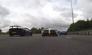 Lamborghini Huracan Performante Chases LaFerrari in Real-Life Need For Speed