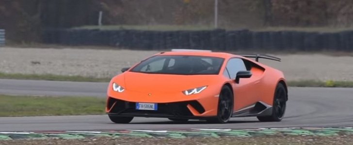 Lamborghini Huracan Performante in Sport Auto Best Handling Car 2018 test