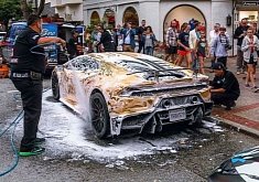 Got Water? Californian Huracan Performante Gets Hosed Down on the Street