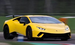 Lamborghini Huracan Performante Review Shows Active Aero on Imola Track