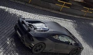Lamborghini Huracan Performante Spotted in Portugal with Insane Rear Deck Aero
