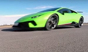 Lamborghini Huracan Performante Standing Kilometer Run Is Brutal