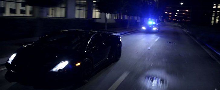 Lamborghini Huracan Police Car Chases Gallardo Superleggera
