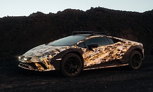 Lamborghini Huracan Sterrato Plays Beyond the Concrete Near an Active Volcano