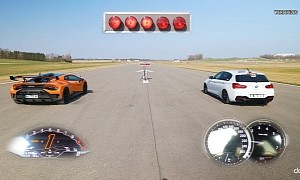 Lamborghini Huracan STO Drag Races Tuned BMW M140i, Instantly Regrets It