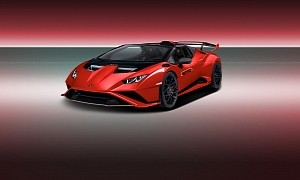 Lamborghini Huracan STO Spyder Rendered in Red Doesn't Let the V10 Go to Waste