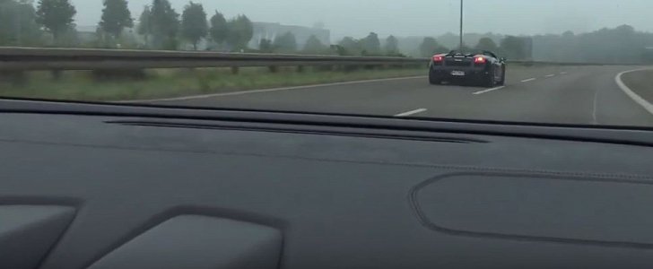 Lamborghini Huracan vs Gallardo on German Autobahn