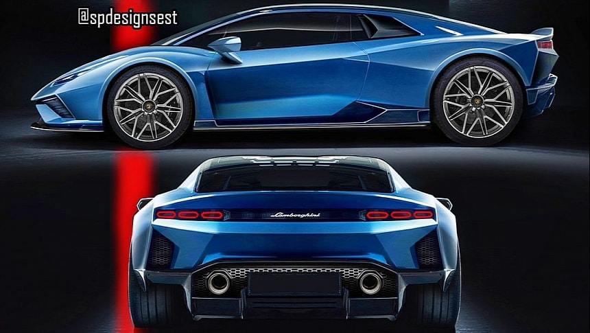 2025 Lamborghini LB63x rendering with Lanzador styling cues
