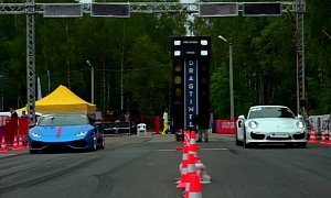 Lamborghini Huracan vs 911 Turbo S Drag Race Proves Porsche Makes Supercars