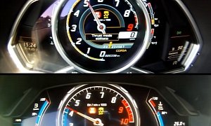 Lamborghini Huracan vs Aventador: 0-300 KM/H Race