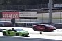 Lamborghini Huracan vs. Aventador Roadster Rolling Drag Race Is a Tough Gamble