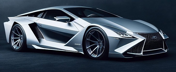 Lamborghini Lexus sports cars CGI mashup series by automotive.ai