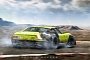 Lamborghini Miura Drifting while on Fire in Extreme Rendering