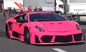 Lamborghini "Morocielago" by Boom Craft Is Pink, Japanse and Very Weird
