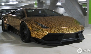 Lamborghini Murcielago Wrapped in Leopard Print