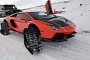 Lamborghini on Snow Tracks Is a World First, Also a Bad Idea