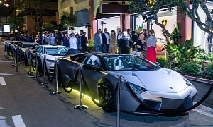 Lamborghini Opens Fancy New Dealership in Monaco, All the Glitterati Come Out to Play