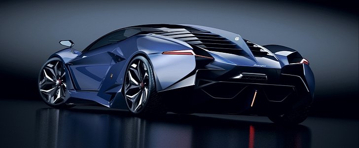 Lamborghini hypercar rendering
