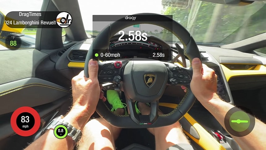 Lamborghini Revuelto acceleration test