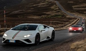 Lamborghini Rushed to the Scottish Highlands in Search of Perfect Driving Routes