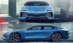 Lamborghini's First EV Gets Refashioned Into an Estoque-Inspired Liftback Sedan