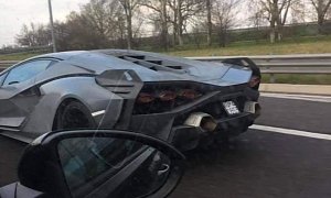 Lamborghini Sian Spotted in the Wild, Looks Like a Batmobile