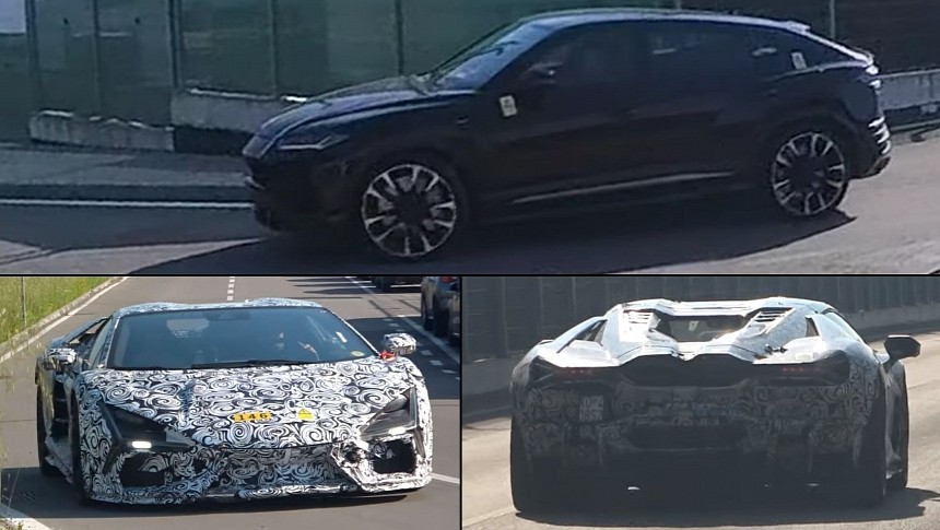 Lamborghini Urus PHEV and mystery Revuelto prototype